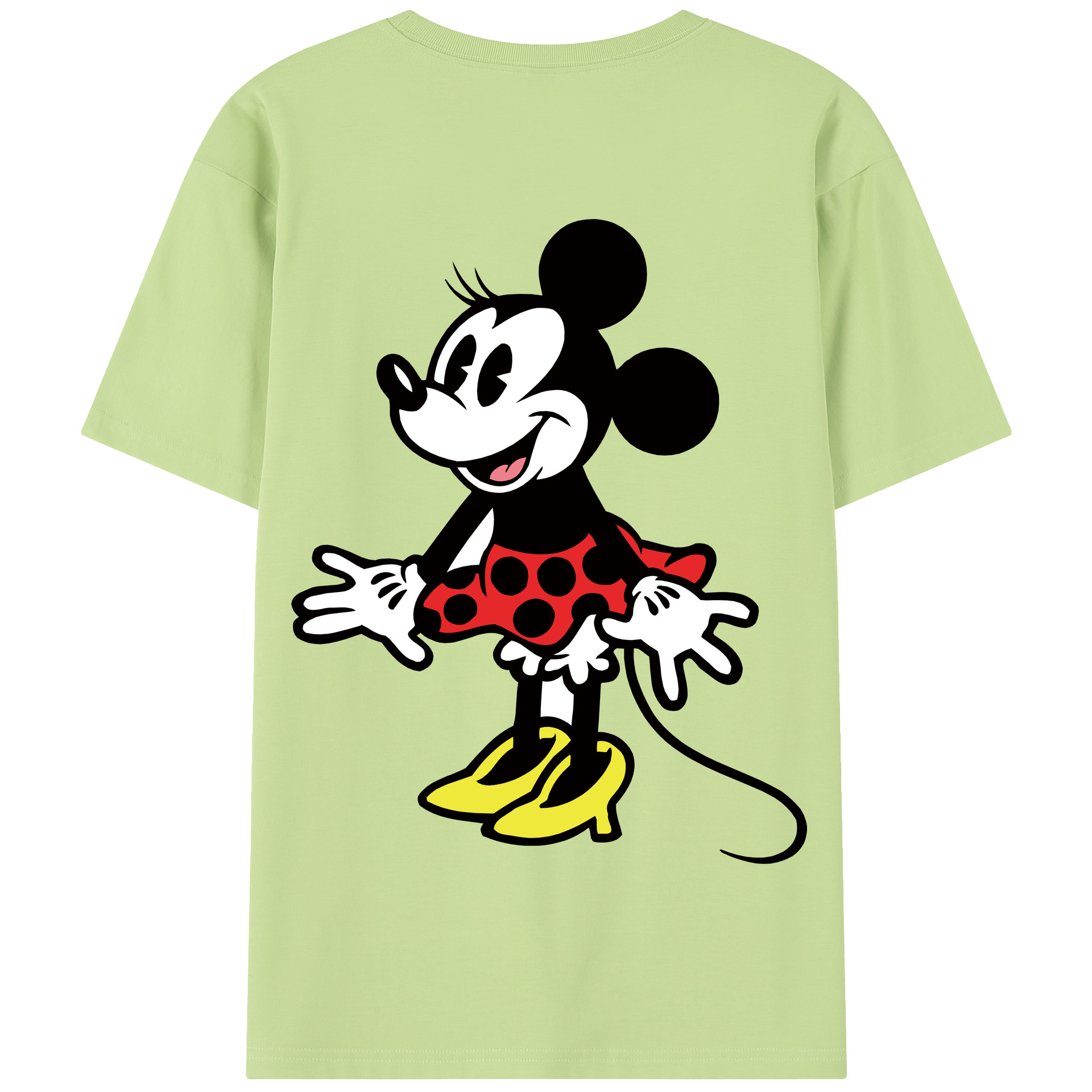 （画像用） ミッキーマウス Mickey Mouse 綿100％半袖Tシャツ（背面プリント）